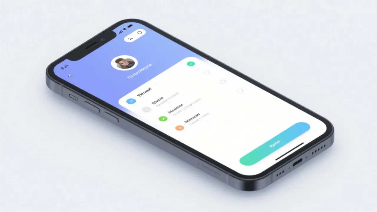 移动端界面示意图